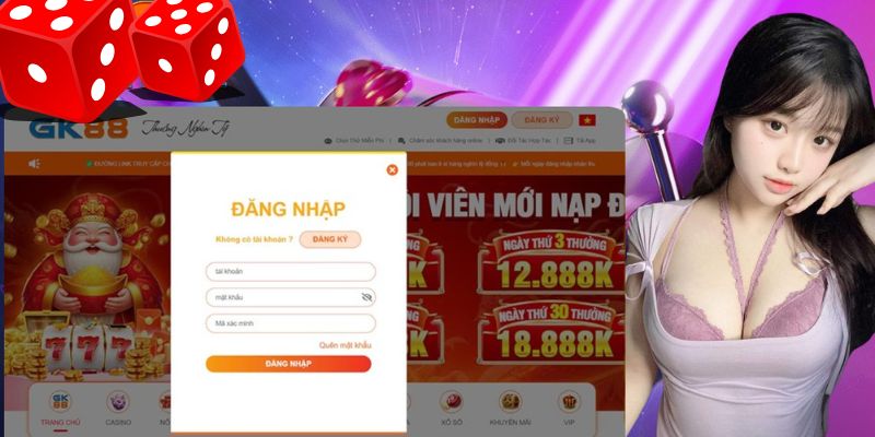 Hướng dẫn đăng nhập tài khoản GK88 tại app